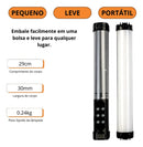 Bastão De Luz Rgb Led Com Sensor Ritmico Tomate MLG-118 Estrutura Preto