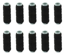 10 Rolos Fio Laxtex Elástico 10m São José 0,8mm Cor Preto Desenho do tecido Liso