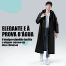 Kit 2 Capa De Chuva Reforçada Pvc Trans Preto Tamanho único