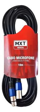 Cabo Microfone Dmx Xlr Balanceado Xlr Canon M X F 10 Metros