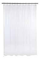 1 Cortina Box Banheiro Pvc Transparente Antimofo Ilhós 1,95