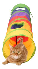 Brinquedo Interativo Para Gatos Pets Túnel Labirinto Colorido