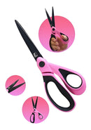 Tesoura Rosa Costura Uso Geral Titanium Não Perde O Corte