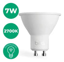 307254 Lâmpada Led Dicroica Mr16 Dimerizável 7w 2700k Brilia