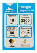 Lâmpada led Avant Bulbo HP Serie MG 40 W cor branco-frio 40W 6500K 3200lm