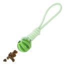 Brinquedo Pet Mordedor Corda Bolinha Interativo Caes Pestico Cor Verde