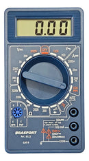 Brasfort 8522 / DT830B Multímetro Digital Profissional Portátil C/ Bip E Cabo Teste meter
