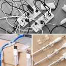 Kit 60 Clips Organizador Fixador De Fios Parede Adesivo Cabo Cor Transparente