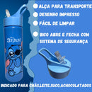 Garrafa Stich Lilo Infantil Garrafa De Agua Squeeze Stitch Garrafa De Água Squeeze Stitch 700ml Plástico Cor Azul