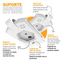 Suporte Parede Compativel C/ Projetor Salange Hy300 Magcubic Cor Branco