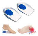 Genérica Palmilha calcanheira gel silicone ortopédica