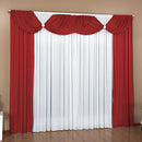 Cortina Malu 3 Metros X2,80 Sala Quarto Janela Vermelho/Branco