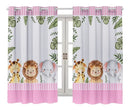 Cortina Estampada Safari 200x150 Quart SAFARI BABY ROSA