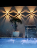 1 Arandela Massuia Frisada Externa Int Branco 127/220V