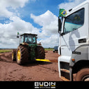 Cinta de Reboque Budin - 10 Toneladas X 3m Cabo de Reboque para Caminhão, Trator e Máquinas Fita 100% Poliéster com Olhais Reforçados - Alta Resistência p/ Guincho, Arraste e Resgate Profissional