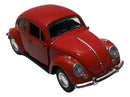 Carrinho De Ferro Fusca Clássico Miniatura Coleção Fricção Cor Vermelho