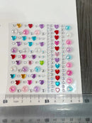 2 Pecas Adesivo Glitter Pedra Rosto Maquiagem Carnaval Festa