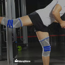 Kit 2 Joelheiras Articulada Compressão Ortopédica Crossfit Alivia Patelar Dor Joelho Proteção Perna Tamanho G