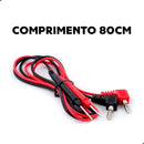 Kit 3 Cabo Ponta De Prova 1000v 90º Graus P/ Multímetro