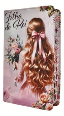 Bíblia Sagrada Evangélica Letra Gigante Com Índice - Filha Do Rei - Feminina Versão Almeida Revista E Corrigida E Harpa, De Almeida, João Ferreira De. Editorial Sb, Capa Mole Em Português