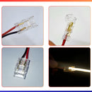 5 Cabo Conector Rabicho Fita Led 2 Vias Monocor 8mm 3528 Tensão de operação