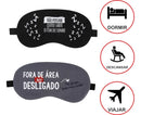 Máscara De Dormir Tapa Olhos Sem Luminosidade Durma Bem Cor Preto/cinza Fora De Área