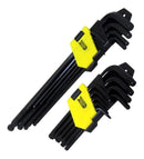 Kit 18 Peças Jogo Chave Allen Hex Torque Bola Longa