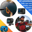 Kit Aventura Para Gopro Vibeshoot Df12m Hero 13 12 9 10 11 Completo Mosquetão Bastão