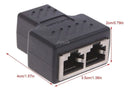 Adaptador Duplicador Para Cabo De Rede Entradas Rj45 Fêmeas