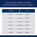 Protetor Eletrônico Para Xbox Pc 500va 110 Mono Involts Cor Preto