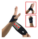 Munhequeira Magnética Turmalina Pulso Punho Dor Articul Preto