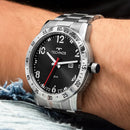 Relógio Masculino Technos Militar Prateado Cor da correia Preto Cor do bisel Dourado Cor do fundo Preto