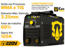 Máquina Solda Inversora Mma The Black Tools Preto 50/60hz Voltagem