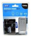 Switch Divisor Hd Hub Hdmi 1.4 Splitter Divisor 3x1 Controle