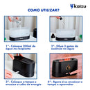 Umidificador De Ar Ultrassonico Chamas Lareira 3D Aromaterapia Óleos Essenciais Led Bivolt 110/220v Kaizu