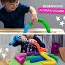 12 Poptube Tubo Fidget Tube Toys Folding Pop It