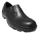 Bota Botina Sapatão Couro Cano Baixo Bico D Pvc Tr Preto 40 BR