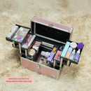 Maleta De Maquiagem Profissional Anna Make R210 Vazia Rosê