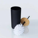 Conjunto Acessórios P Banheiro Lixeira Saboneteira 6 Peças Cor Preto