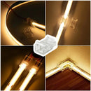 Kit 10 Emenda Conector 2 Vias 180º Fita Led Cob 8mm 9w Tensão de operação