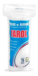 Discos De Algodão Farol Dupla Face Limpeza Facial Remove Maquiagem 70