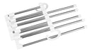 Cabide Mágico Inox Retrátil 5 Varetas Calças Otimiza Espaço Cor Branco Clink