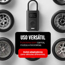 Mini Compressor Digital Simake Bomba De Encher Pneus Portátil Para Carro Bicicleta Motocicletas Cor Preto Com Calibrador