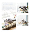 Cama Caminha De Janela Para Gatos Com Ventosas Suspensa Rede Cor Bege