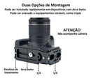 Plate Tripé Gimbal Câmera Na Vertical L Suporte Alumínio