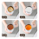 Caneca Térmica Copo Magnética Mixer Café Inox Misturador Cor Branco Liso 380mL