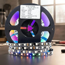 Fita Led Ws2811 Endereçável 5 Metros 300 Leds 12v Ip20 Vlx Luz Rgb Preta