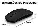 Mouse Sem Fio Bluetooth Recarregável Notebook Wireles