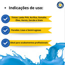 Rolo De Lã Baixa Para Parede 23cm C/ Cabo Ref 334 - Castor