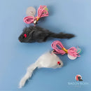 Brinquedo Elástico Interativo Divertido Para Gato De Porta Cor Lagarto Celofani Ratinho